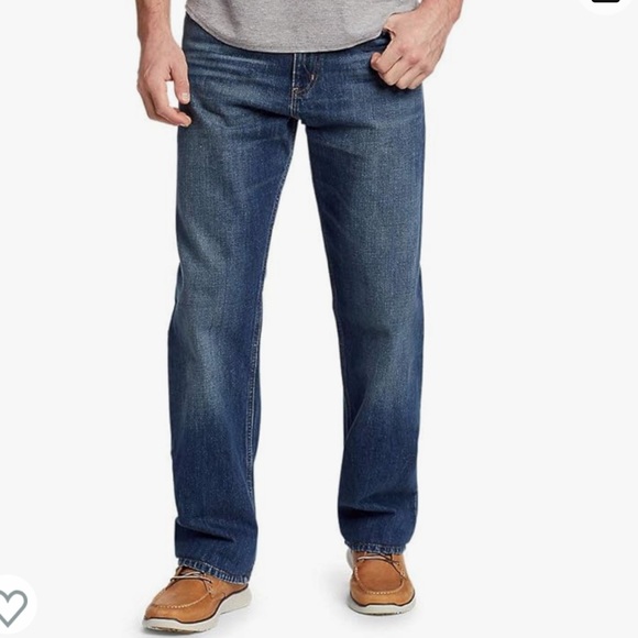 New in package Mens Eddie Bauer relaxed lined jeans. - Picture 1 of 10